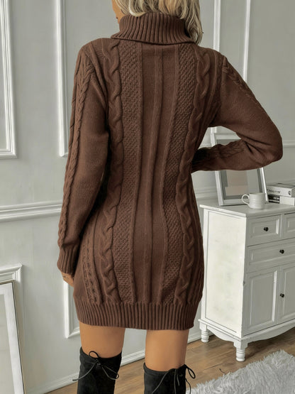 Women's Cable Knit Sweater Dress
