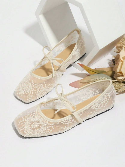 Elowen Lace Mary Jane Ballet Flats