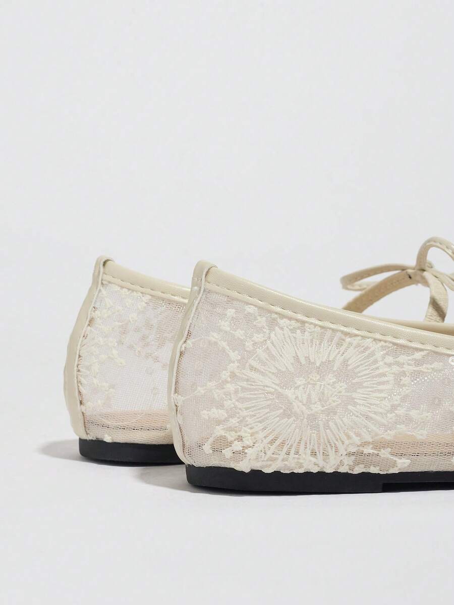 Elowen Lace Mary Jane Ballet Flats