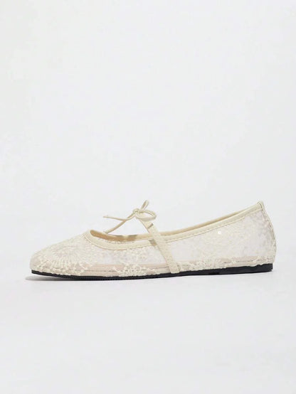Elowen Lace Mary Jane Ballet Flats