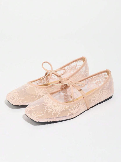Elowen Lace Mary Jane Ballet Flats