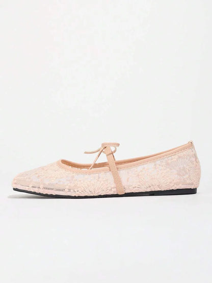 Elowen Lace Mary Jane Ballet Flats