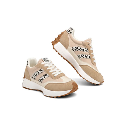 CloudLane Stripe Casual | Leopard Beige