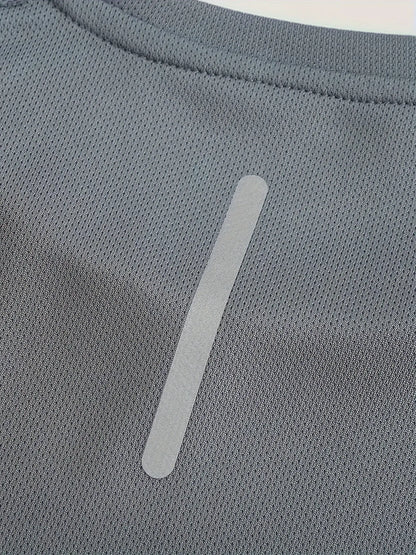 Confezione da 6 magliette sportive ad asciugatura rapida con strisce riflettenti