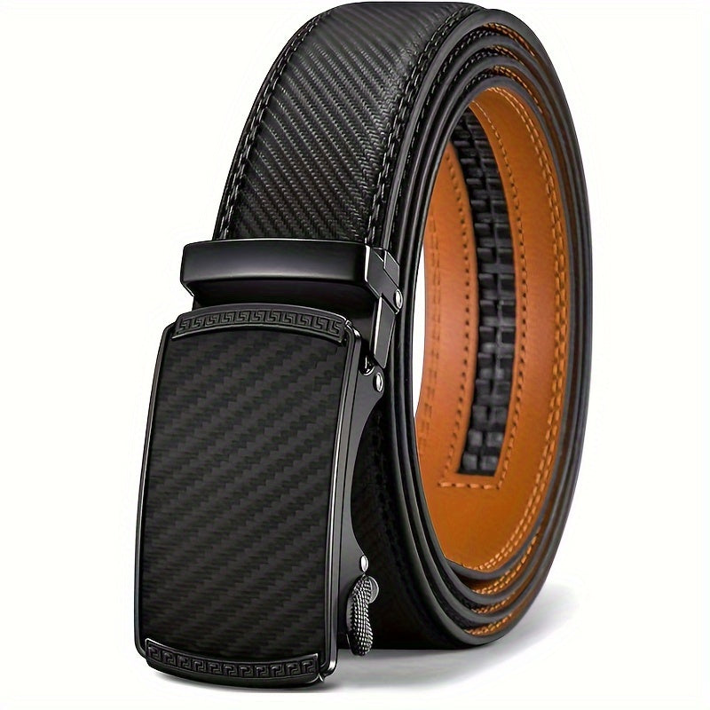 Men's Premium Cowhide Slide Ratchet Belt