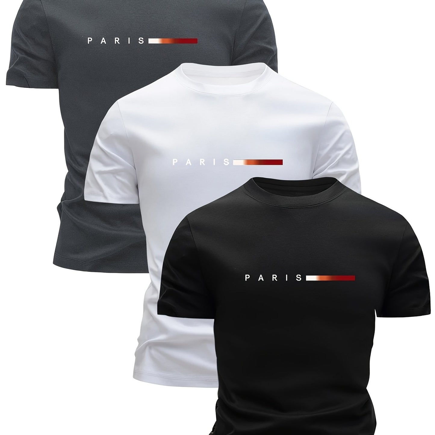 3-Pack Men's Lightweight Breathable T-Shirts