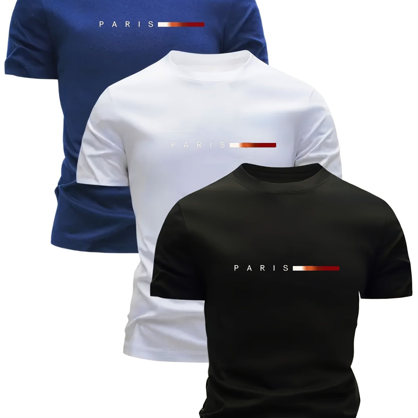 3-Pack Men's Lightweight Breathable T-Shirts