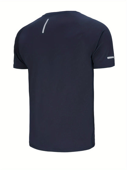 6-Pack Quick-Dry Athletic T-Shirts with Reflective Stripes